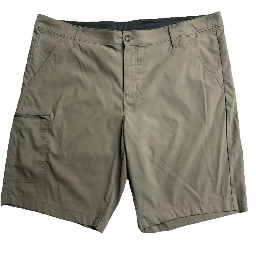 Eddie Bauer Mens 40 Khaki Hiking Shorts Lightweight Outdoor Travel Utility